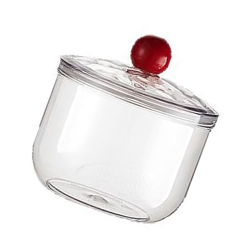 QUEENYARD Vorratsglas, 900 ml, transparent, mit Deckel, für Küche, Arbeitsplatte, Trockenwaren, Behälter, Kekse, Süßigkeiten, Organizer von QUEENYARD