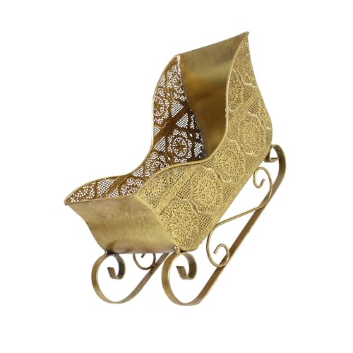 QUEENYARD Weihnachtsschlitten-Auto-Ornament, Metall, Weihnachtsschlitten, Skulptur, Korb, Süßigkeitenbehälter, Festlichkeiten, Tischdekoration, für Zuhause, Büro, Urlaubsdekoration QUEENYARD Weihnachtsschlitten-Auto-Ornament, Metall, Weihnachtsschlitten, Skulptur, Korb, Süßigkeitenbehälter, Festlichkeiten, Tischdekoration, für Zuhause, Büro, Urlaubsdekoration von QUEENYARD