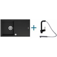 Quellmalz - set Granitspüle schwarz Victory S780 + vaf Armatur 8890 schwarz Hochdruck Quellmalz - set Granitspüle schwarz Victory S780 + vaf Armatur 8890 schwarz Hochdruck von QUELLMALZ