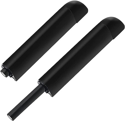Magnetischer Türverschluss, Schranktür Touch Open Magnetverschluss 2er-Pack for Öffnen von Schrankbeschlägen(Black) von QUEMUONN