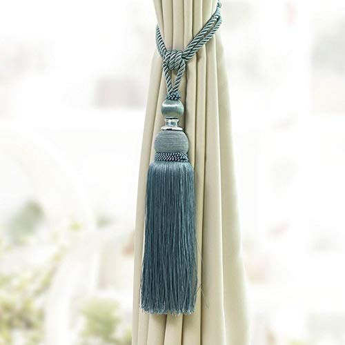 Raffhalter für Vorhänge, Raffhalter für Vorhänge, 1 Stück Zubehör Home Fenster Vorhang Clip Khaki rot Quaste Raffhalter 85 * 30, Farbe(Color 5) von QUEMUONN