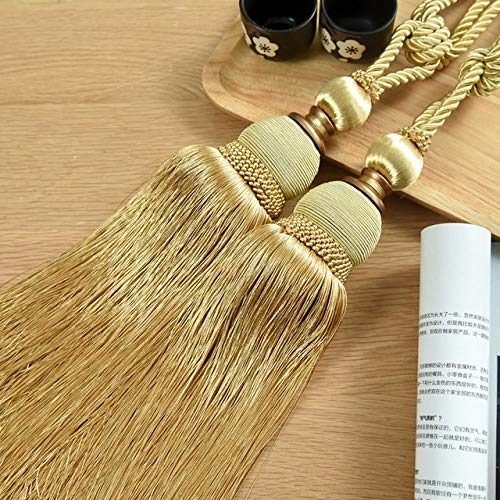 Raffhalter für Vorhänge, Raffhalter für Vorhänge, 2 Stück/Paar Moderne Vorhang Hängekugel Vorhänge Quasten Rücken Bandagen Bürsten Zubehör, 06(5) von QUEMUONN