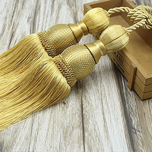 Raffhalter für Vorhänge, Raffhalter für Vorhänge, Gardinenseil Quasten Tennisball Vorhanghalter Hängegurte Seile Clips Verschluss Raffhalter Gardinenzubehör, 11(13) von QUEMUONN