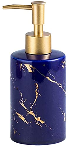Seifenspender, Handdesinfektionsmittelflasche for das Badezimmer im Hotel, kreative High-End-Flasche for ätherische Öle, Shampoo-Spenderflasche, Körperlotion, Handcremeflasche(Blue) von QUEMUONN