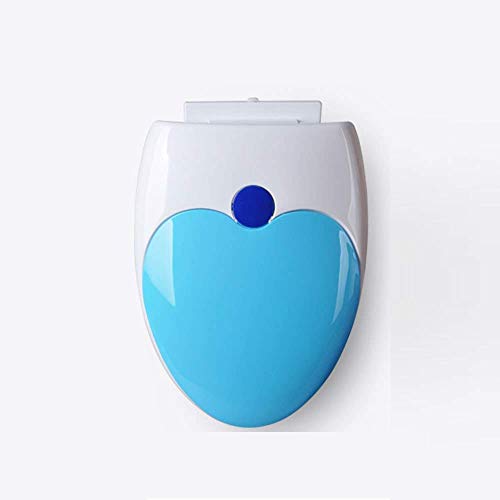 Toilettensitz, Einfach zu installierender, leicht zu reinigender Toilettendeckel for V-Toiletten(Blu) von QUEMUONN