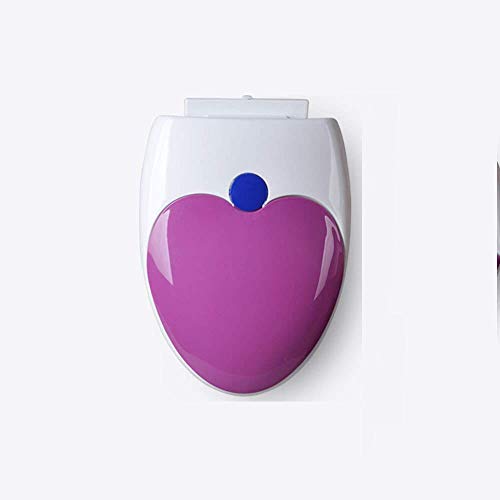 Toilettensitz, Einfach zu installierender, leicht zu reinigender Toilettendeckel for V-Toiletten(Purple) von QUEMUONN