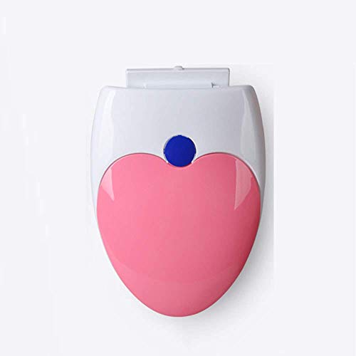Toilettensitz, Einfach zu installierender, leicht zu reinigender Toilettendeckel for V-Toiletten(Roze) von QUEMUONN