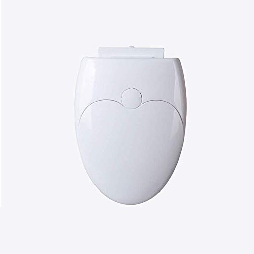 Toilettensitz, Einfach zu installierender, leicht zu reinigender Toilettendeckel for V-Toiletten(Wit) von QUEMUONN