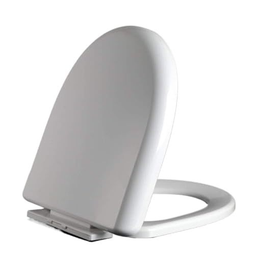 Toilettensitz, Toilettendeckel im U-Stil mit langsamer Dämpfung, universelle, einfach zu installierende Abdeckung mit Montagesätzen,B Toilettensitz, Toilettendeckel im U-Stil mit langsamer Dämpfung, universelle, einfach zu installierende Abdeckung mit Montagesätzen,B von QUEMUONN