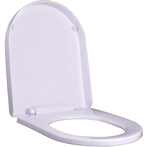 Toilettensitz, U-förmiger Universal-Toilettendeckel mit langsamer Absenkung, geräuscharm, oben montiert, verdickter Toilettendeckel,-B Toilettensitz, U-förmiger Universal-Toilettendeckel mit langsamer Absenkung, geräuscharm, oben montiert, verdickter Toilettendeckel,-B von QUEMUONN