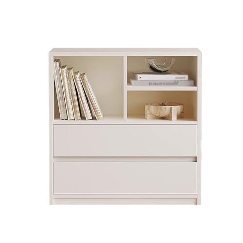 QUEMZAR TV-Schrank mit Schubladen, Sideboard Fernseher Freie Kombination Fernsehtisch Holz für Wohnzimmer Esszimmer Schlafzimmer Weiß-C von QUEMZAR