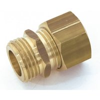 Messing-Doppelkonusmuffe M 15 x 21 für Kupferrohr QUICK PLOMBERIE von QUICK PLOMBERIE