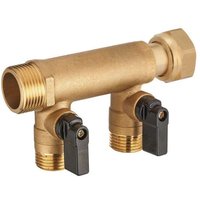 Verteiler mit loser Mutter M/F 20x27, 2 Ausgänge + M15x21 Ventile QUICK PLOMBERIE Verteiler mit loser Mutter M/F 20x27, 2 Ausgänge + M15x21 Ventile QUICK PLOMBERIE von QUICK PLOMBERIE