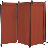 2 Stück Paravent 3 Teilig 170 x 165 cm Stoff Raumteiler Trennwand Balkon Sichtschutz Stellwand Faltbar Rotorange RAL 2001 2 Stück Paravent 3 Teilig 170 x 165 cm Stoff Raumteiler Trennwand Balkon Sichtschutz Stellwand Faltbar Rotorange RAL 2001 von QUICK-STAR