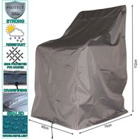 2 x Schutzhülle Stuhlhülle Stapelstuhl Dinnersessel Klappstuhl Sessel Schutzhaube Abdeckplane Grau von QUICK-STAR