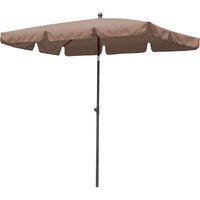 Quick-star - Balkon Sonnenschirm 200x125cm Balkonschirm Rechteckig Knickbar Taupe Gartenschirm uv 50 von QUICK-STAR