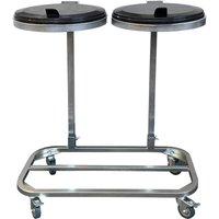 Doppel Müllsackständer mit Deckel und 4 Rollen Metall Müllsackhalter 120 Liter Stabiler Müllsack Ständer - Verzinkter Stahl Müllbeutelhalter Gelber Doppel Müllsackständer mit Deckel und 4 Rollen Metall Müllsackhalter 120 Liter Stabiler Müllsack Ständer - Verzinkter Stahl Müllbeutelhalter Gelber von QUICK-STAR