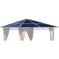 Ersatzdach für Hardtop Pavillon 3x3m Doppelstegplatten Polycarbonat Braun von QUICK STAR