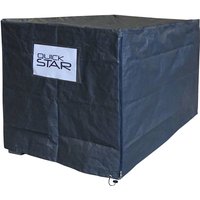 Quick Star - Gitterbox Abdeckung 125x85x87cm Grau pe Gewebefolie Schutzhülle Abdeckplane Versandtasche von QUICK STAR