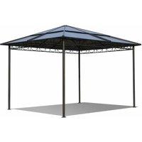 Metall Garten Hardtop Pavillon 3x3m Doppelstegplatten Polycarbonat Dach Partyzelt Pergola von QUICK STAR