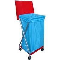 Quick-star - Müllsackständer mit 4 Rollen und 25 Müllsäcken 120 Liter Ständer Müllbeutelhalter Müllsackhalter Abfallbehälter Gelber-Sack von QUICK-STAR