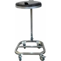 Quick-star - Müllsackständer mit Deckel und 4 Rollen Metall Müllsackhalter 120 Liter Stabiler Müllsack Ständer - Verzinkter Stahl Müllbeutelhalter von QUICK-STAR