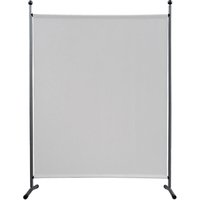 Quick-star - Paravent 150 x 190 cm Stoff Raumteiler Groß Stellwand Trennwand Balkon Sichtschutz Weiß von QUICK-STAR