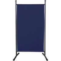 Quick-star - Paravent 180 x 78 cm Stoff Raumteiler Klein Stellwand Trennwand Balkon Sichtschutz Blau von QUICK-STAR