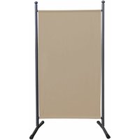 Quick-star - Paravent 180 x 78 cm Stoff Raumteiler Klein Stellwand Trennwand Balkon Sichtschutz Sand von QUICK-STAR