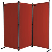 Paravent 3 Teilig 170 x 165 cm Stoff Raumteiler Trennwand Balkon Sichtschutz Stellwand Faltbar Rotorange RAL 2001 Paravent 3 Teilig 170 x 165 cm Stoff Raumteiler Trennwand Balkon Sichtschutz Stellwand Faltbar Rotorange RAL 2001 von QUICK-STAR