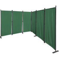 Paravent 6 Teilig 340x165cm Stoff Raumteiler Trennwand Balkon Sichtschutz Stellwand Faltbar Grün Paravent 6 Teilig 340x165cm Stoff Raumteiler Trennwand Balkon Sichtschutz Stellwand Faltbar Grün von QUICK-STAR