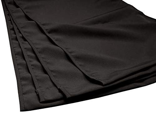 QUICK STAR Ersatz Bezug Paravent 4 Teilig 170 x 220 cm Raumteiler Trennwand Sichtschutz Bespannung Schwarz von QUICK STAR