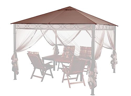 QUICK STAR Ersatzdach 3x3m Stil Pavillon Taupe von QUICK STAR