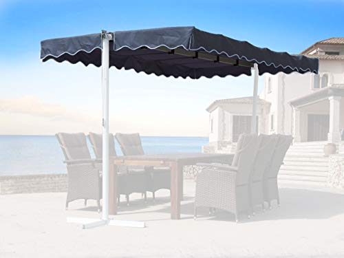 QUICK STAR Ersatzdach Standmarkise Dubai Markise Grau von QUICK STAR