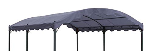 QUICK STAR Ersatzdach für Bogen Pergola 3x4m Pergoladach Bezug Grau von QUICK STAR