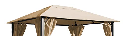 Ersatzdach für Pavillon Paris 3x4m Pavillondach Sand von QUICK STAR