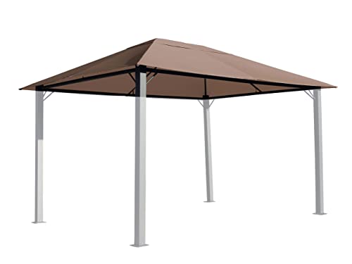 QUICK STAR Ersatzdach für Pavillon Paris 3x4m Pavillondach Taupe Beigegrau von QUICK STAR