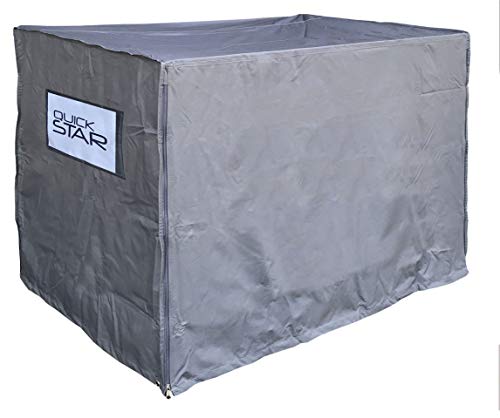 QUICK STAR Gitterbox Abdeckung 125x85x87cm Grau Schutzhülle Abdeckplane Versandtasche von QUICK STAR