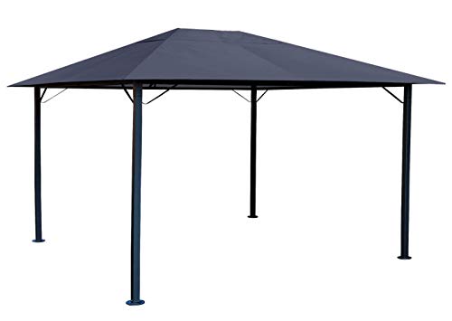 QUICK STAR Metall Garten Pavillon Nizza 3x4m Antik Partyzelt Grau von QUICK STAR