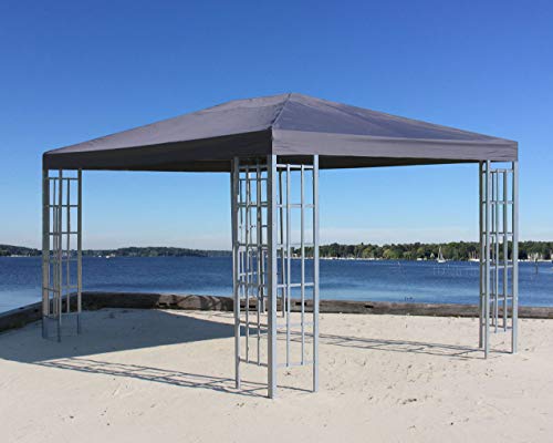 QUICK STAR Metall Pavillon 3x4m Silver Garten Partyzelt Anthrazit RAL 7012 QUICK STAR Metall Pavillon 3x4m Silver Garten Partyzelt Anthrazit RAL 7012 von QUICK STAR