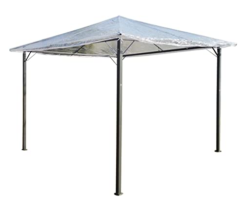 QUICK STAR Pavillon Schutzhaube 3x3m Nizza Wasserdicht Transparent von QUICK STAR