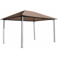 Ersatzdach für Pavillon Paris 3x4m Pavillondach Taupe von QUICK STAR