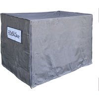 Quick-star - 10 x Gitterbox Abdeckung 125x85x87cm Grau mit Versandtasche Schutzhülle Abdeckplane Polyester Quick-star - 10 x Gitterbox Abdeckung 125x85x87cm Grau mit Versandtasche Schutzhülle Abdeckplane Polyester von QUICK-STAR