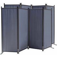 Quick-star - 2 Stück Paravent 4 Teilig 165 x 220 cm Stoff Raumteiler Trennwand Balkon Sichtschutz Stellwand Faltbar Grau Quick-star - 2 Stück Paravent 4 Teilig 165 x 220 cm Stoff Raumteiler Trennwand Balkon Sichtschutz Stellwand Faltbar Grau von QUICK-STAR