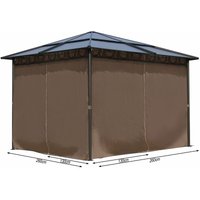 Quick-star - 4 Seitenteile für Hardtop Pavillon 3x3m Seitenwandset Sichtschutz Vorhänge Quick-star - 4 Seitenteile für Hardtop Pavillon 3x3m Seitenwandset Sichtschutz Vorhänge von QUICK-STAR