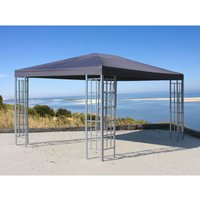 Rank Pavillon 3x4m Metall Garten Partyzelt Anthrazit RAL 7012 von QUICK-STAR