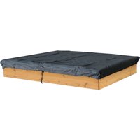 Sandkasten Abdeckung 120x120cm Schutzhülle Wasserdicht Quadratisch Rechteckig Grau von QUICK STAR