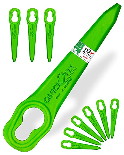 QUICK2FIX® - Profi Rasentrimmer Ersatzmesser - Aus Extra Biologisch abbaubaren Material - 25 Stk. von QUICK2FIX