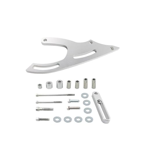 Billet-Motorhalterung for 289 302 351W Saginaw Servolenkungshalterung SBF Keilriemen Small Block(Silver) von QUIGHZX
