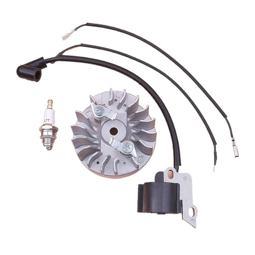 Schwungrad Zündspule Zündkerze Kit for 350 351 370 371 390 Kettensäge von QUIGHZX